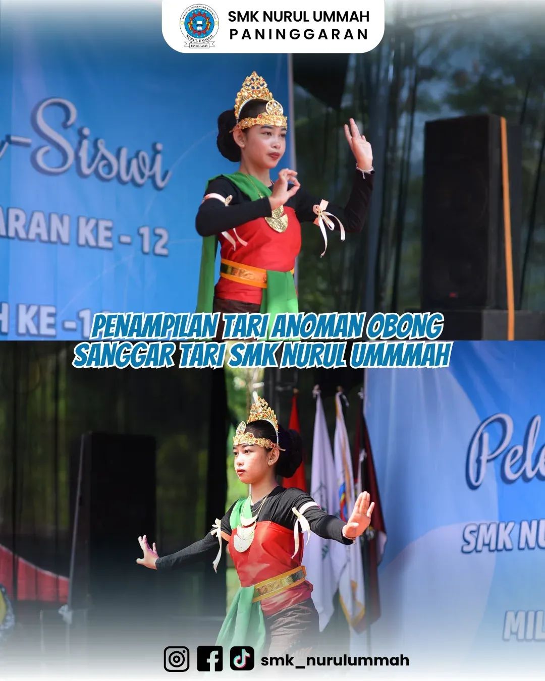 Sanggar Tari SMK Nurul Ummah Tampilkan Tari Anoman Obong yang Memukau