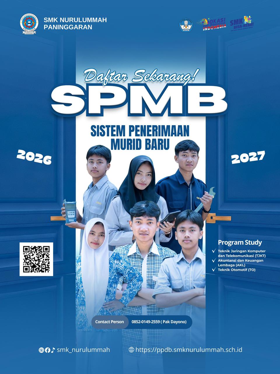 Penerimaan Murid Baru (SPMB) SMK Nurulummah Paninggaran Tahun Ajaran 2026/2027